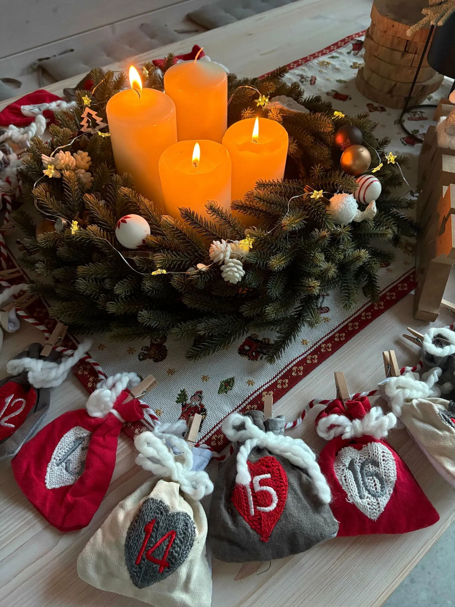 chaletbelvedermartina adventni venec svicky